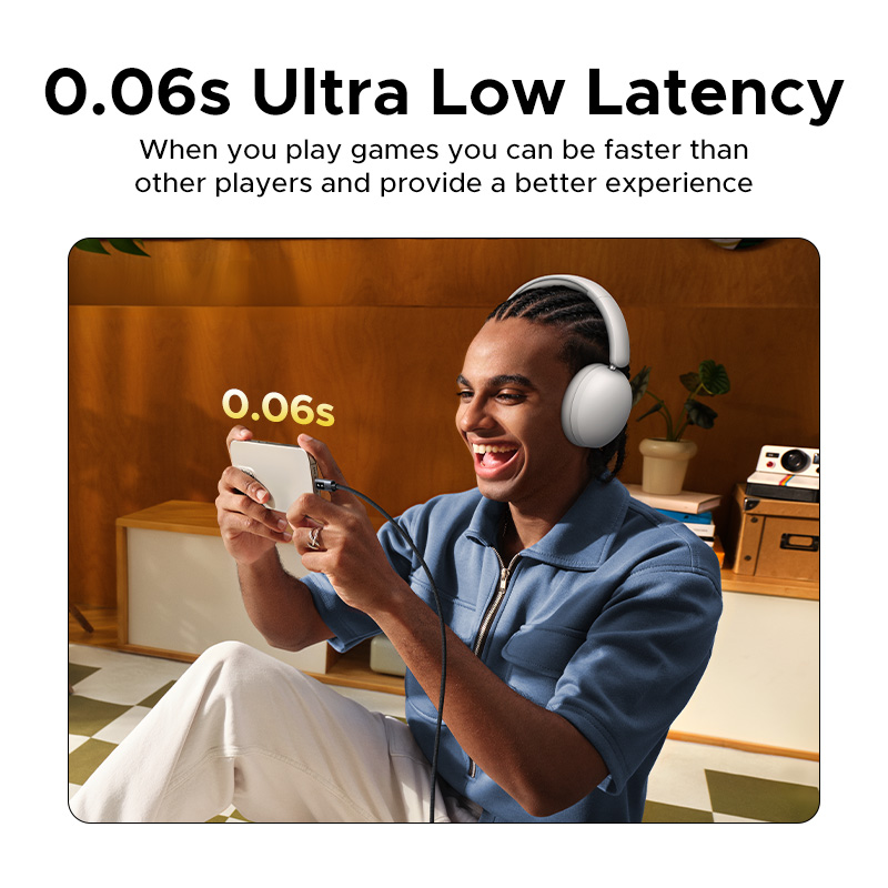 UGREEN Studio Max2 Wireless Bluetooth Headphones, 80H Playtime, HiFi Stereo Over Ear Headphones with Microphone, Bluetooth 5.4