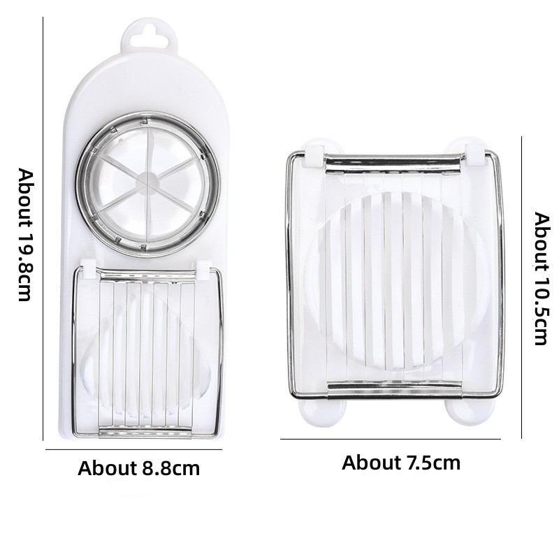 Cortador de huevos multifuncional, rebanador de huevos de acero inoxidable, cortador seccionador, molde en forma de flor, cortador de carne para almuerzo, utensilios de cocina