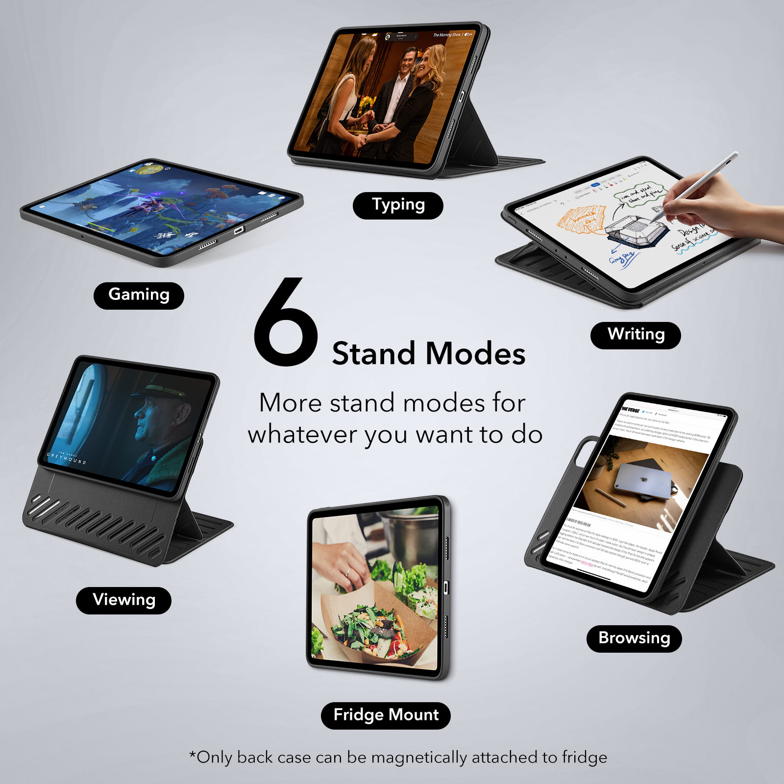 ESR for iPad Pro 11/12.9 Shift Magnetic Case for iPad Air 5/4 Ultra-Stable Stand Case Funda Back Cover for iPad 10th