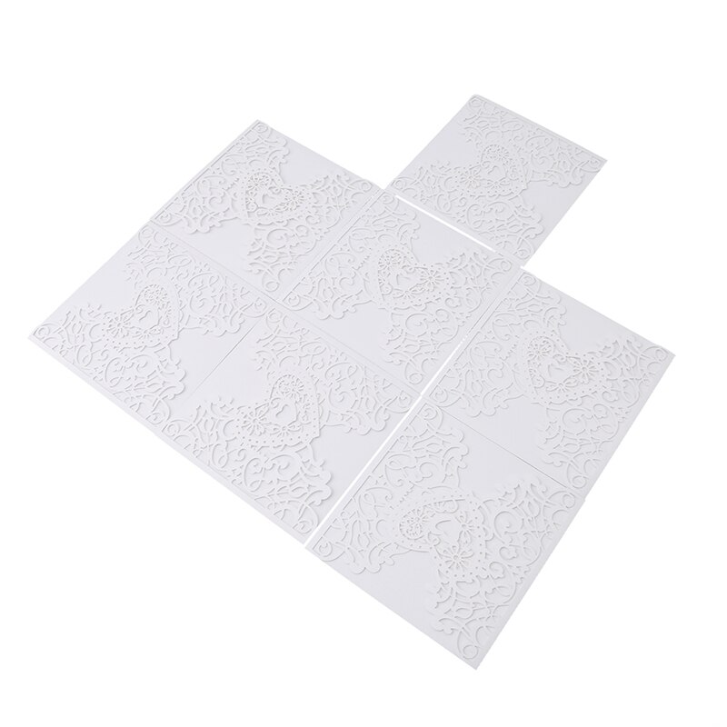 10 stuks/pak ivoorkleurige holle kant tafelnummer tafelkaarten bloemstuk rustieke bruiloft middelpunten vintage bruiloft decoratie