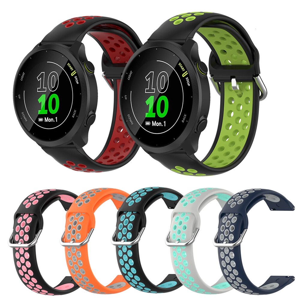 Bracelet de Sport en Silicone pour montre Garmin Forerunner 55, à dégagement rapide, accessoires de montre intelligente
