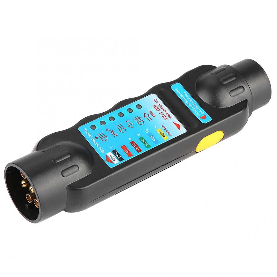 trailer lock 12V 7-Pin Car Truck Trailer Plug Socket Tester Wiring Circuit Light Test Tool trailer latch Trailer Accessories