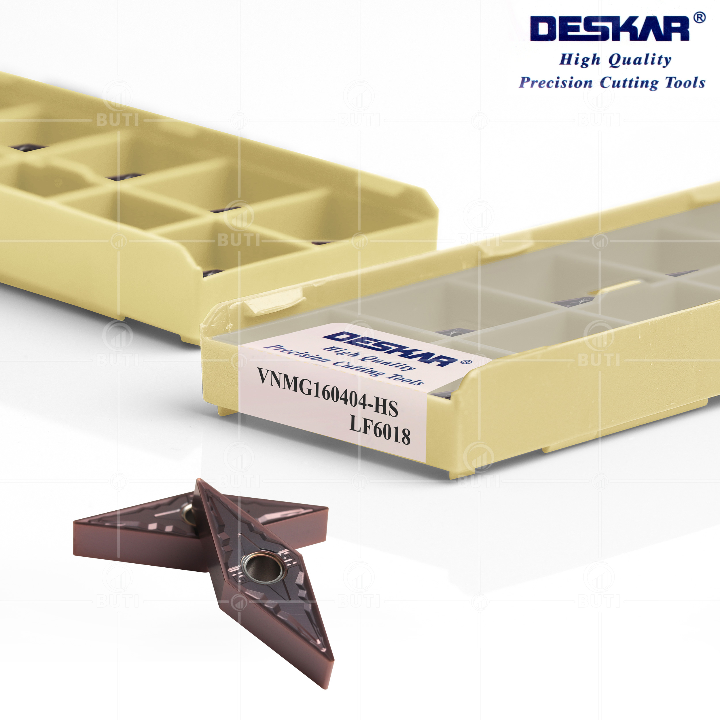DESKAR 100% Original VNMG 160404 VNMG 160408 MS HS TM MA LF6018 LF6118 LF9018 herramienta de torneado CNC torno corte hoja de carburo