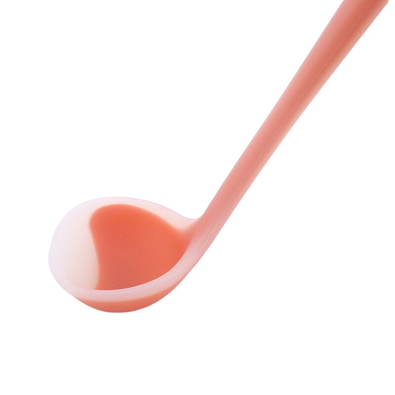 Anti-grip soeplepel siliconen lepel hoge temperatuur antiaanbak doorschijnend keuken kookgereedschap geen pijn lepel