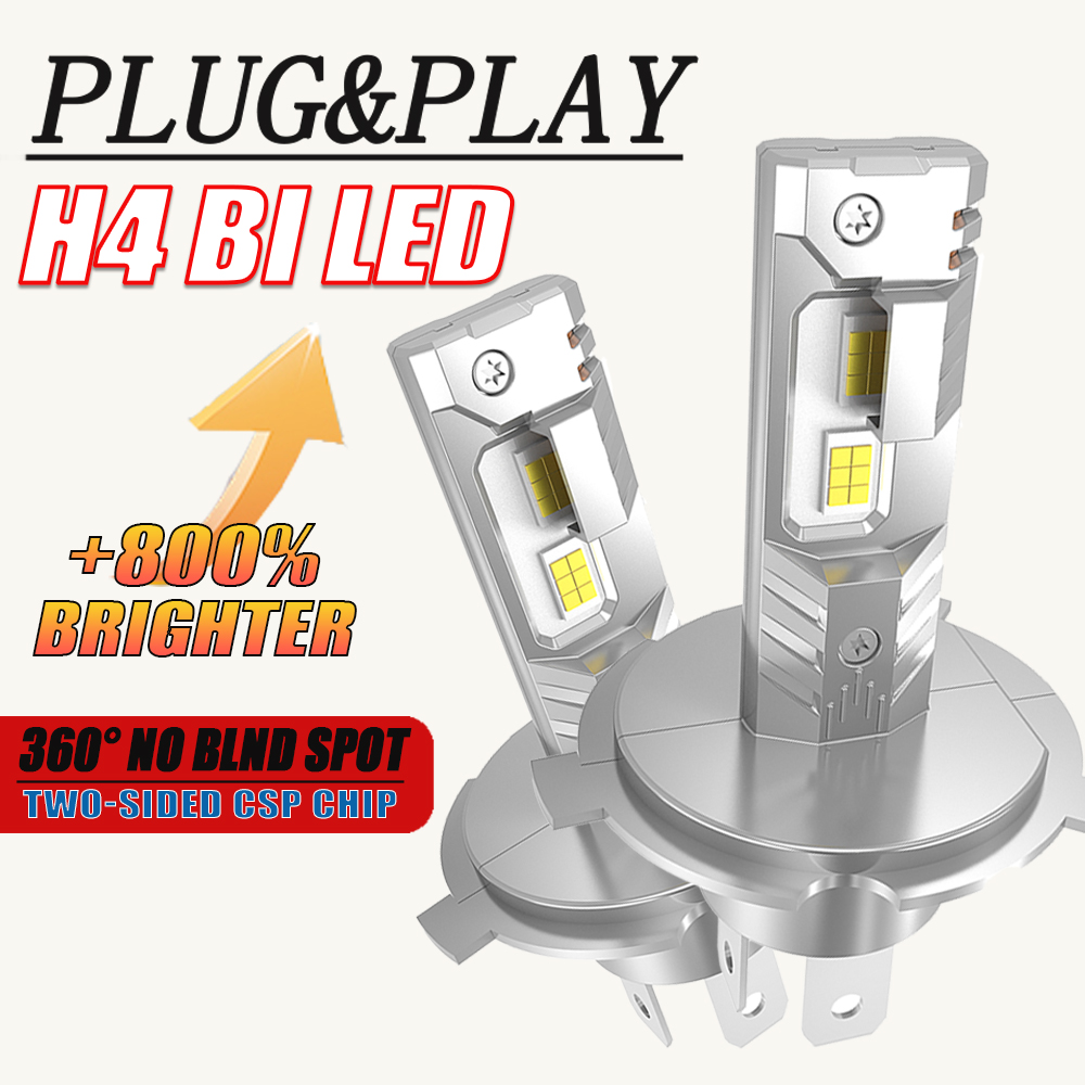 Żarówki samochodowe H4 Bi doprowadziło CANBUS Światła drogowe/mijania mini reflektory o dużej mocy wtyczka&bawić się Bezprzewodowe światła przeciwmgielne 6000K 12V