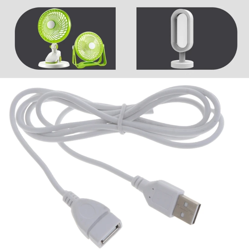 5ft White USB Extension Cables – USB 2.0 Type A Male to A Female Extension Cable for Keyboard, Mouse, Printer