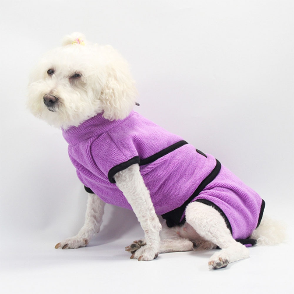 Peignoir Super absorbant en microfibre pour chien et chat, épais, serviettes de bain pour animaux de compagnie