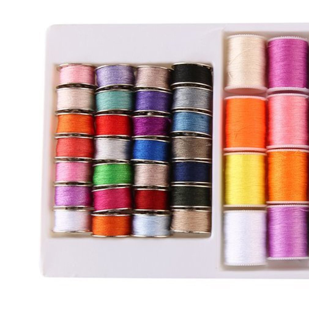 Huishoudelijke Naaimachine Draad Bodem Draad Set Boxed Kleur Draad 60Pcs Stitch Draad Kleine Roll Naaigaren