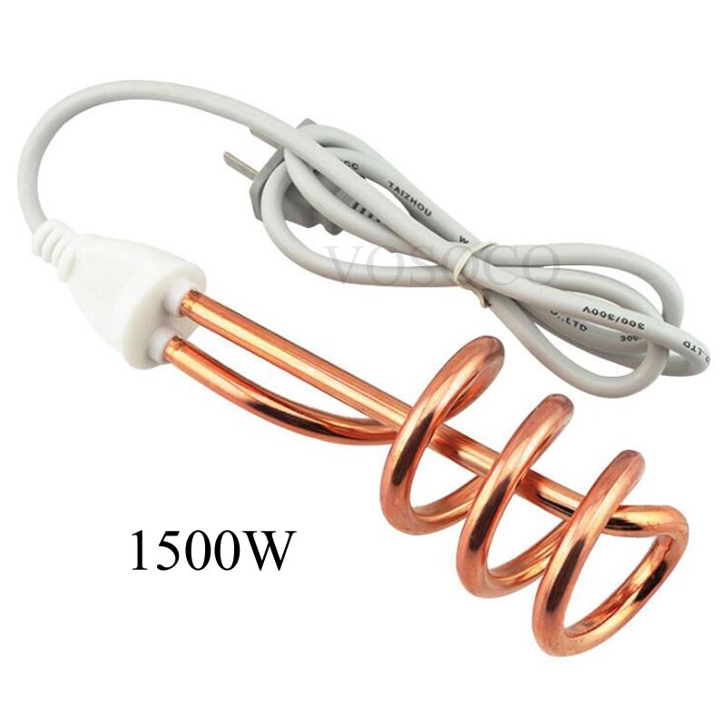 1500W Electric Water Heater Immersion Boiler Safety Boiling Electric Water Heater Fast Heating Burning Bath Water Machine