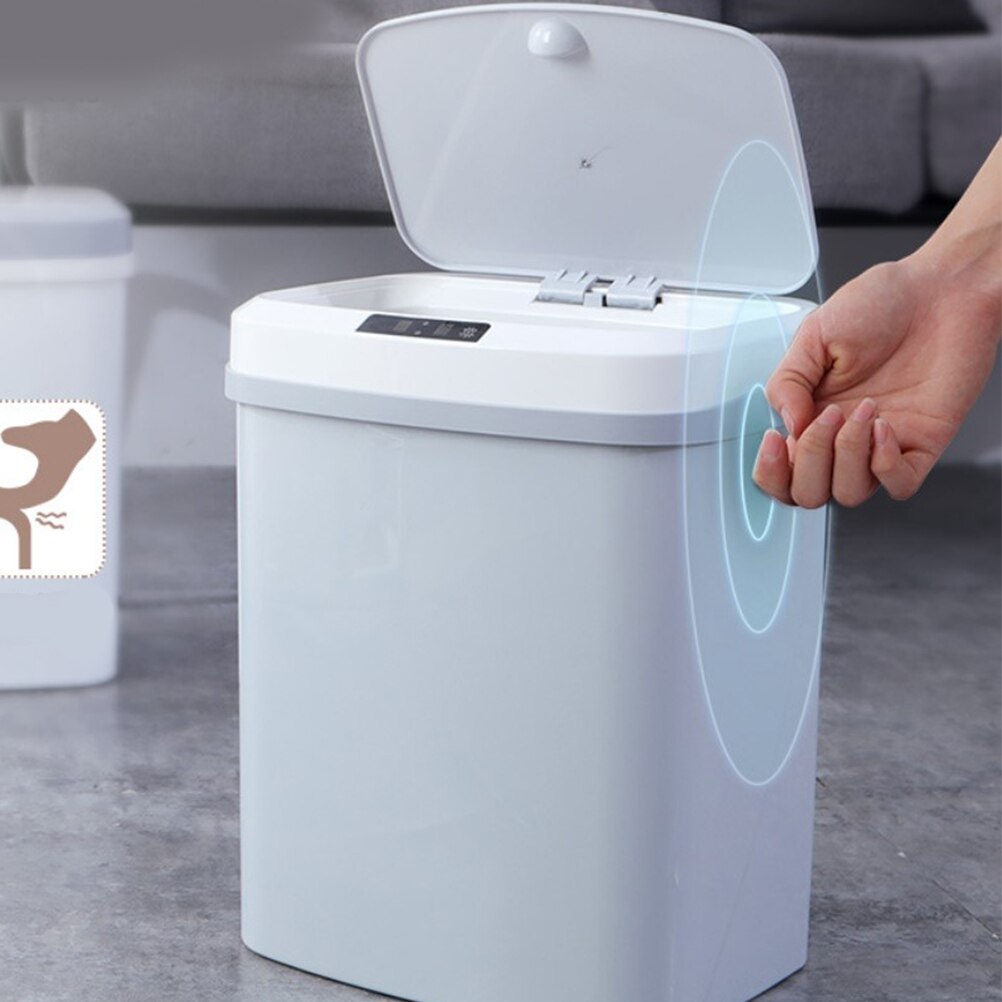 15l automatisk soptunna sensor smart hem sovrum kök sopförvaring fat bil hushåll papperskorg  a35