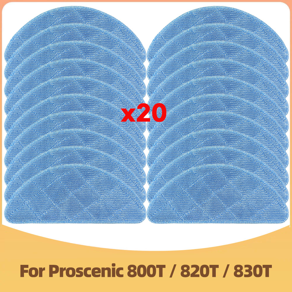 Compatibile con Proscenic 800T 820T 830T LIECTROUX C30B XR500 E30 Aspirapolvere robot Spazzola Laterale Filtro HEPA Panno Mocio Parti di Sostituzione: Viola