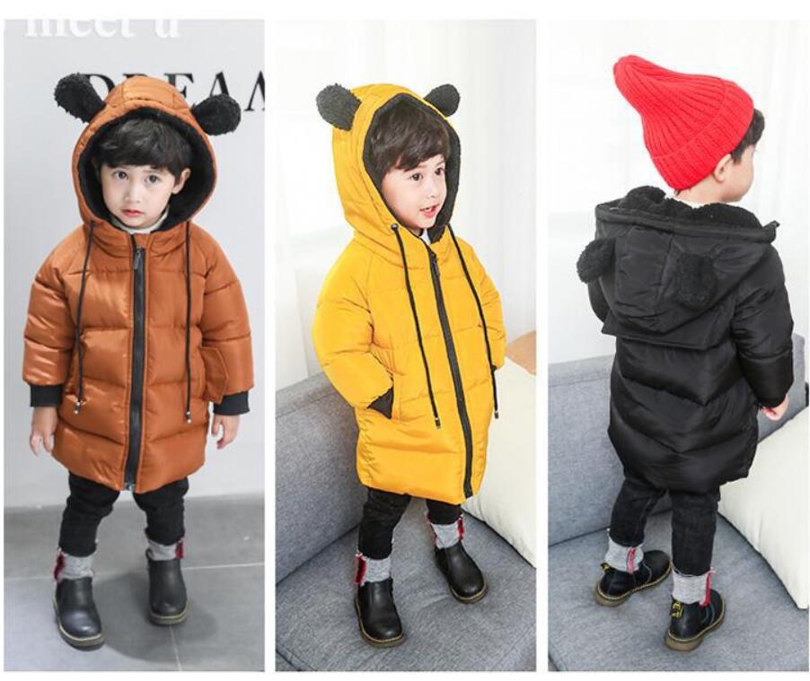 Baby Jongens Jas Winter Kinderen Bovenkleding Kids Jassen Voor Jongen Meisjes Katoenen Jas Warm Hooded Peuter Parka