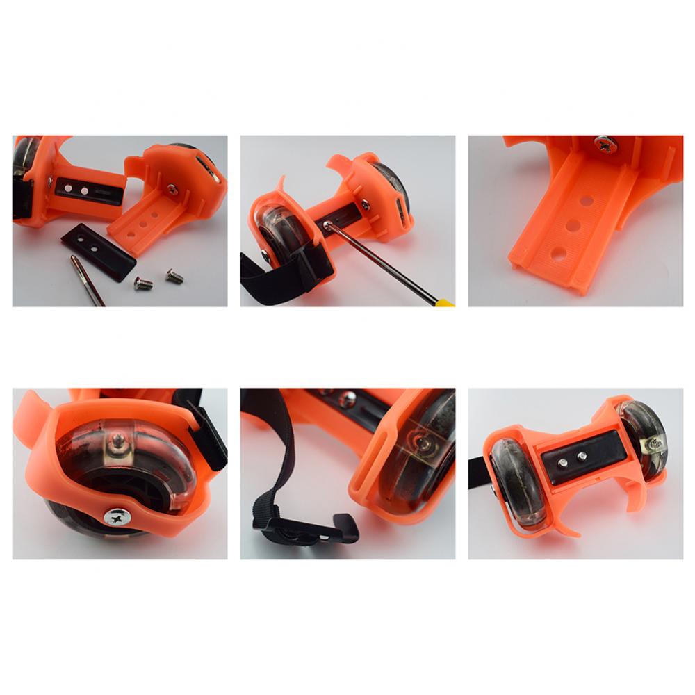 35% Kortingen ! 1 Paar Kids Kinderen Outdoor Verstelbare Led Knippert Wiel Hak Skate Rollen