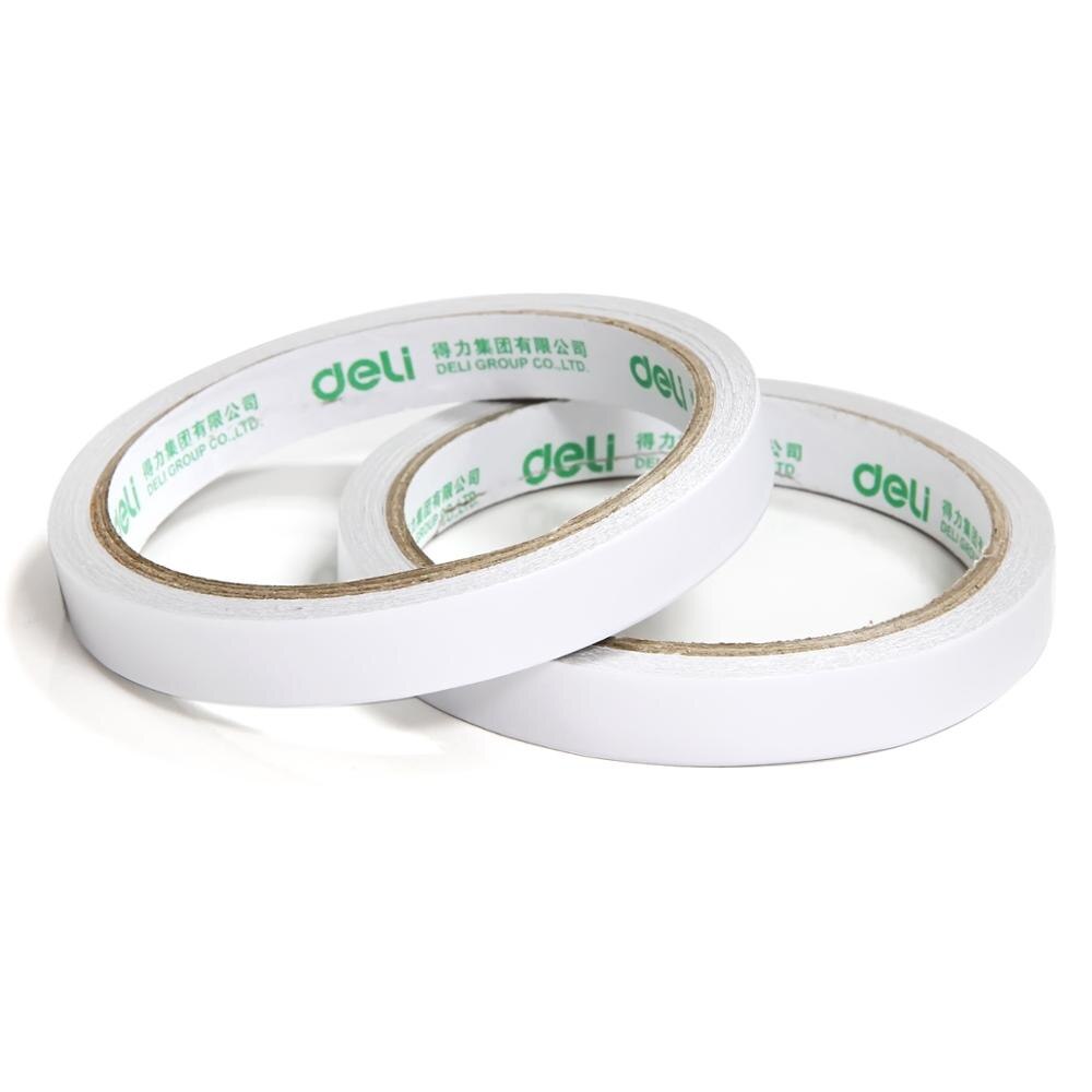 Deli double-sided adhesive tape double-sided adhesive tissue tape high viscosity multiple specifications Strong viscosity