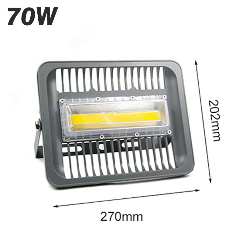 Waterproof IP65 Reflector LED Flood Light 30W 50W 70W 100W AC 220v 240V LED Floodlight For Spotlight LED outdoor lighting: 70W 220V