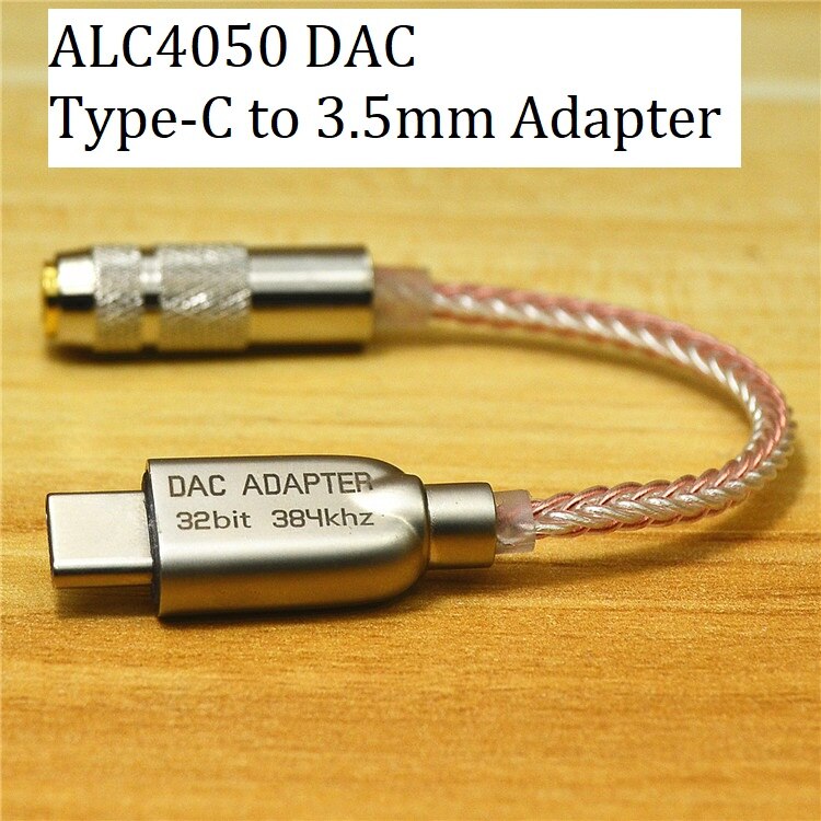 USB C DAC adaptateur casque Portable 32bit386kHz Hifi DSD600ohm amplificateur haute résistance-Type C à 3.5mm adaptateur Jack-ALC5686