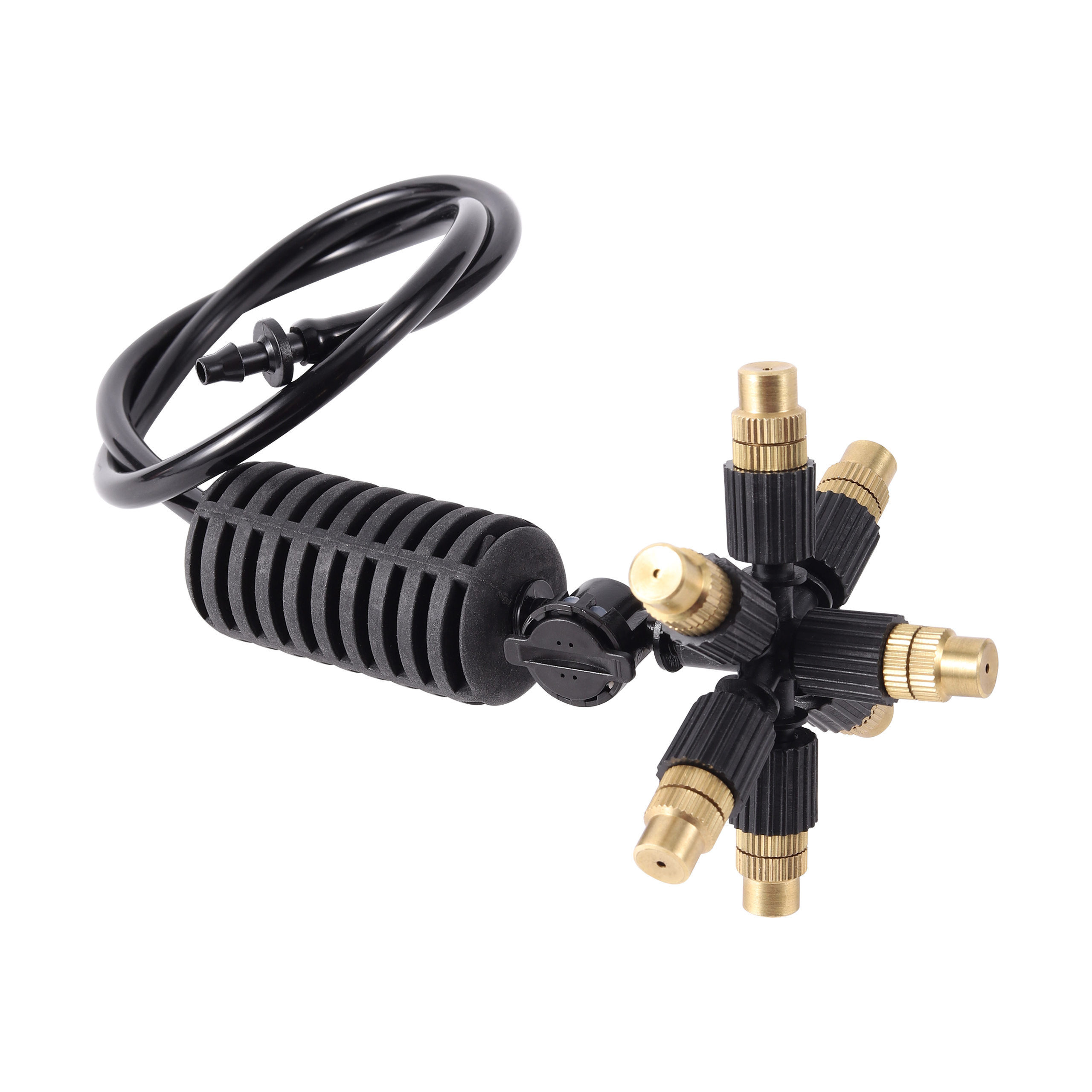 Hanging Sprinklers Kit 4/7mm Hose With Atomization Nozzle Greenhouse Atomizing Nozzle Cooling Humidify Watering Sprinkler 1 Set