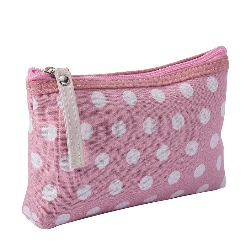 Reizen Canvas Opbergtas Draagbare Stippen Zonnebrandcrème Gezichtsmasker Organizer Bag Huidverzorgingsproducten Verpakking Zak: Roze