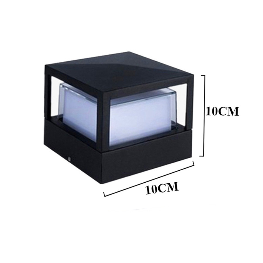 Thrisdar 15W Outdoor Buiten Hek Ingang Deur Pijler Lamp Binnenplaats Landschap Pathway Gazon Post Licht Stigma Lampen: RGB / 0-5W