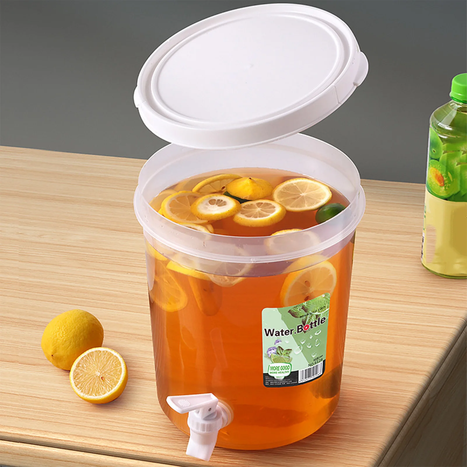 Duży dozownik wody 3,5 l/5 l z kranem Wiadro na zimną wodę Lodówka Dozownik napojów Plastikowy pojemnik na sok owocowy