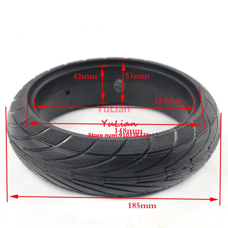 Rueda sólida de aleación de 200x50 hub8 pulgadas whee. Neumático trasero para patinete eléctrico Xiaomi Ninebot Segway ES1 ES2 ES4, a prueba de explosiones