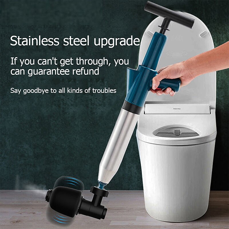 1Set Toilet Plungers High Pressure Drain Plunger Multi-Functionl Sinks Floor Drain Pipe Plunger Dredge for Bathroom Pipe Plunger