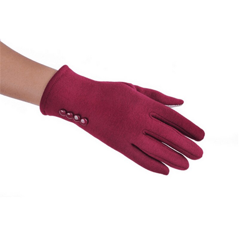 Gants pour téléphone portable à la | Gants pour dames, gants chauds d'hiver pour téléphone portable, laine, gants en cachemire pour femmes: Red