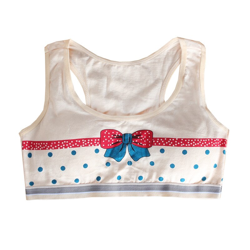 Young Ggirl Bra Without Rims Comfortable Sports Breathable Cotton Vest Underwear Teenage Girls Clothing 8-16T Training Bras: 4