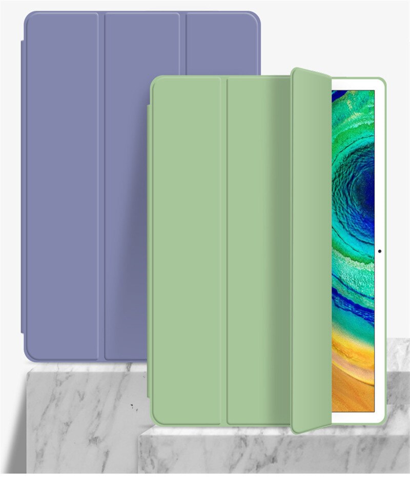 Silicone Cover For Huawei Mediapad M6 8.4 VRD-W09/-AL09 /M6 10.8 SCM-AL09/w09 Flip Silicone Stand for mediapad m6 Case +film+pen