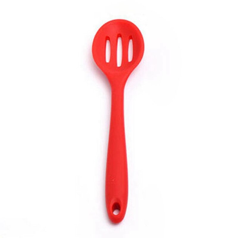 Kitchen Utensil Set Silicone Spoon Baking Cooking Tools Non-stick Cookware High Temperature Resistance Spoon Leak Shovel