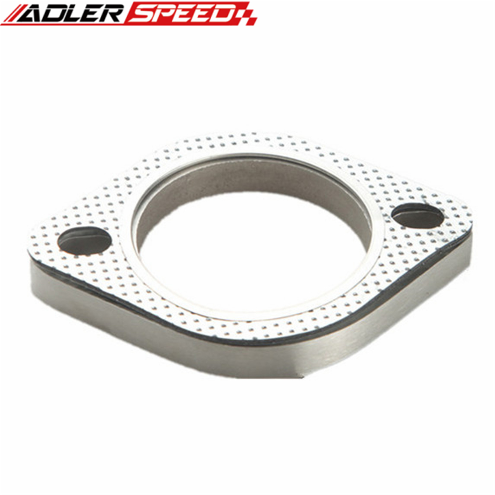 3.5" 2-Bolt Stainless Exhaust Flange And Exhaust Gasket For 2 Bolt Flange