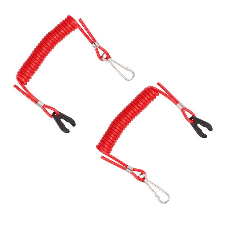 Red Stop Rope 2 Safety Ropes for Yamaha PWC Jet Ski Wave Runners... – Vicedeal