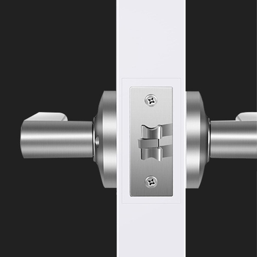 Square Smart Biometrics Lock Fingerprint Lock With Mechanical Key Handle Lock Anti-Theft For Home Office Apartment Hotel Garage