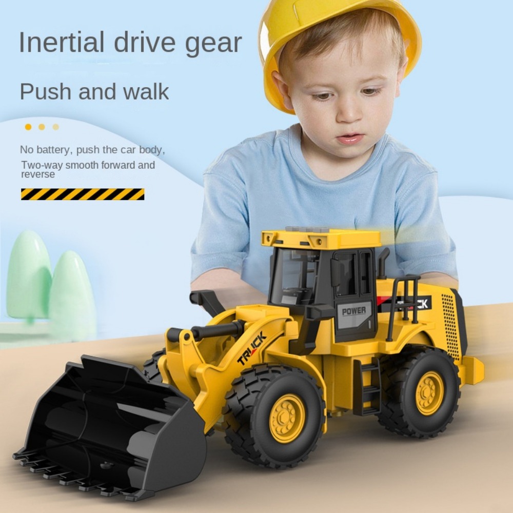 Road Roller Toy Car Engineering Car Large Road Roller Excavator Bulldozer Children's Toys and
