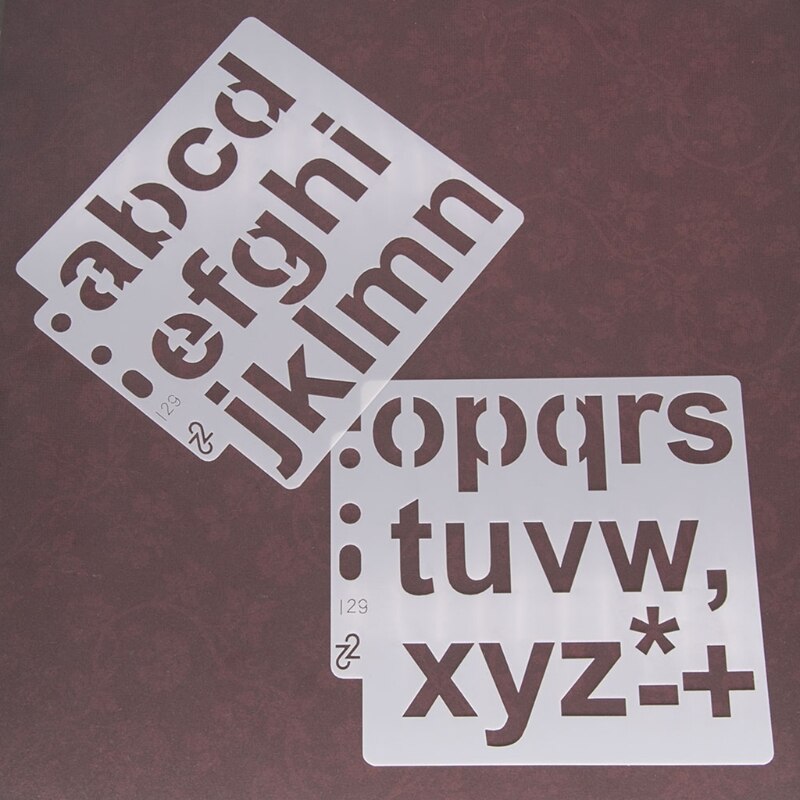 Letter and Number Stencils Reusable Plastic Letter Stencils Alphabet Journal Stencils Font Templates for Notebook Diary Scrapboo