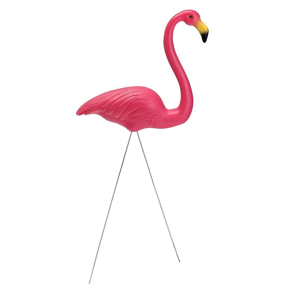 Pink Looking Up Lawn Flamingo Garden Party Grassland Ornament Art Decor DIY