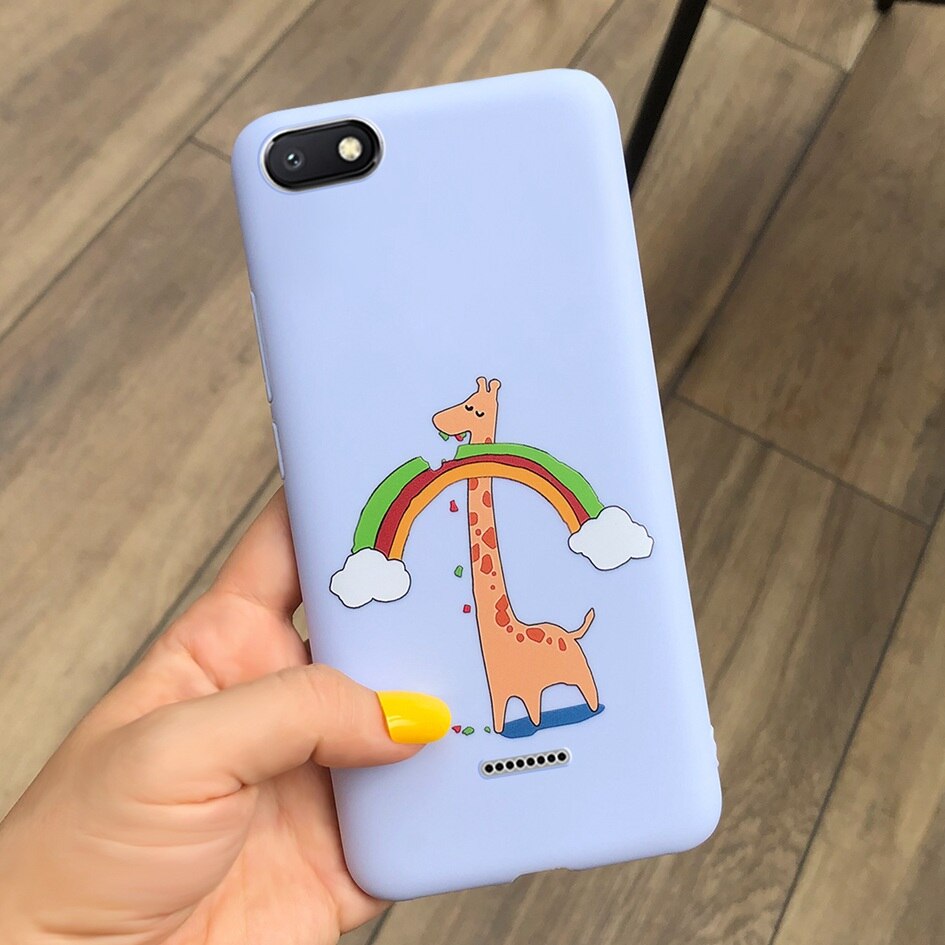 Voor Xiaomi Redmi 6A Case Cover Zachte Siliconen Kat Cactus Liefde Hart Brief Telefoon Cover Case Voor Xiomi Redmi 6A 6 EEN A6 Telefoon Funda