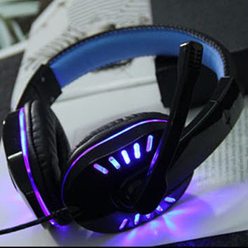 Computer gaming headset til  ps4 xbox gamer kablet hovedtelefon med mikrofon 3d stereo cascos led musik cosque til telefon pc usb
