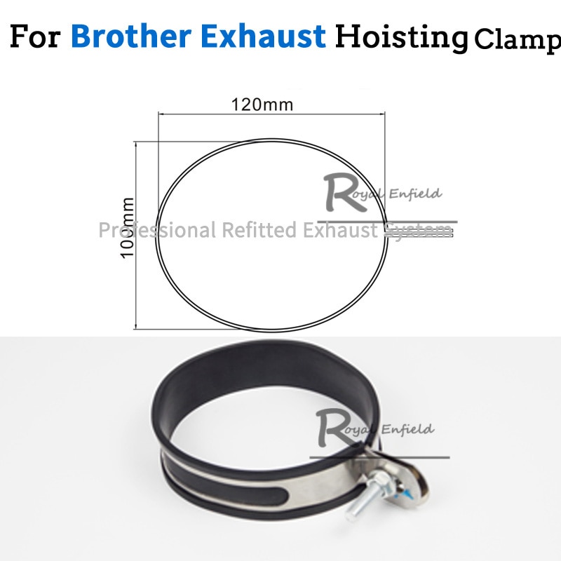 Two Brothers Exhaust Fixed Clamp Motorcycle Exhaust Pipe Muffler Holder Clamp Fixed Ring Support Bracket Two brothers bracket