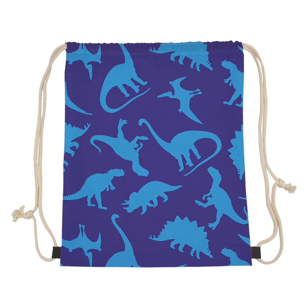 Tema dinosaur snøre taske kvinder rejsetaske beagles dinosaur prins små taskepakker mochilas opbevaring støvtætte tasker: Lmz 0028 z 3