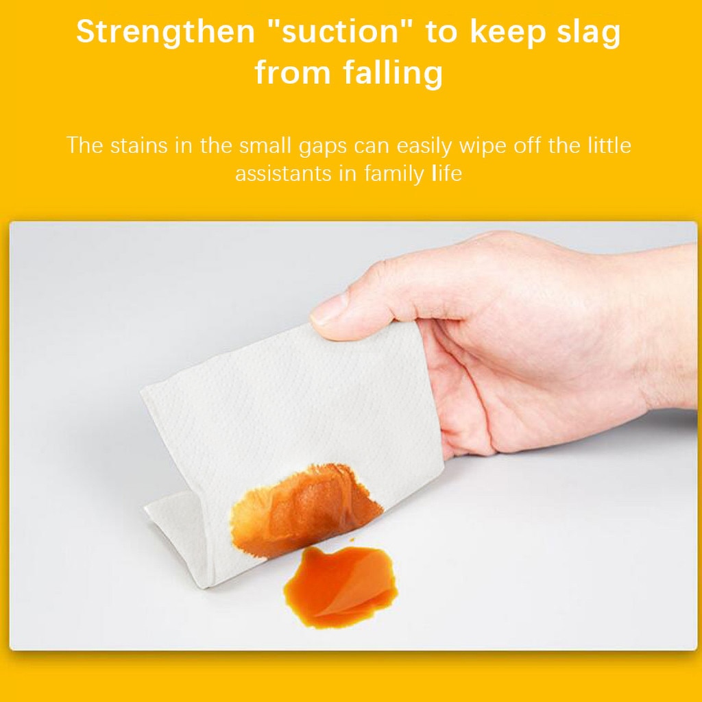 2 Rolls Kitchen Paper Towel Biodegradable Washable Cleaning Wipes Kitchen Padded Lazy Cleaning Rag Waterproof Towel Kitchen