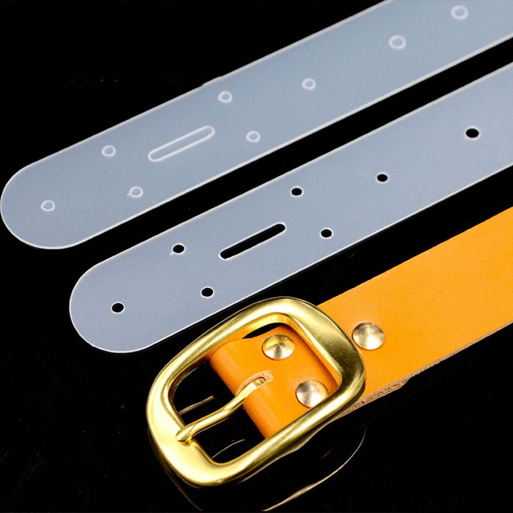 1/5PCS Clear Plastic Leather Crafts Punching Mould Stencil Hole Templates Belt Handcraft Punch Belt Buckle Positioning Tools