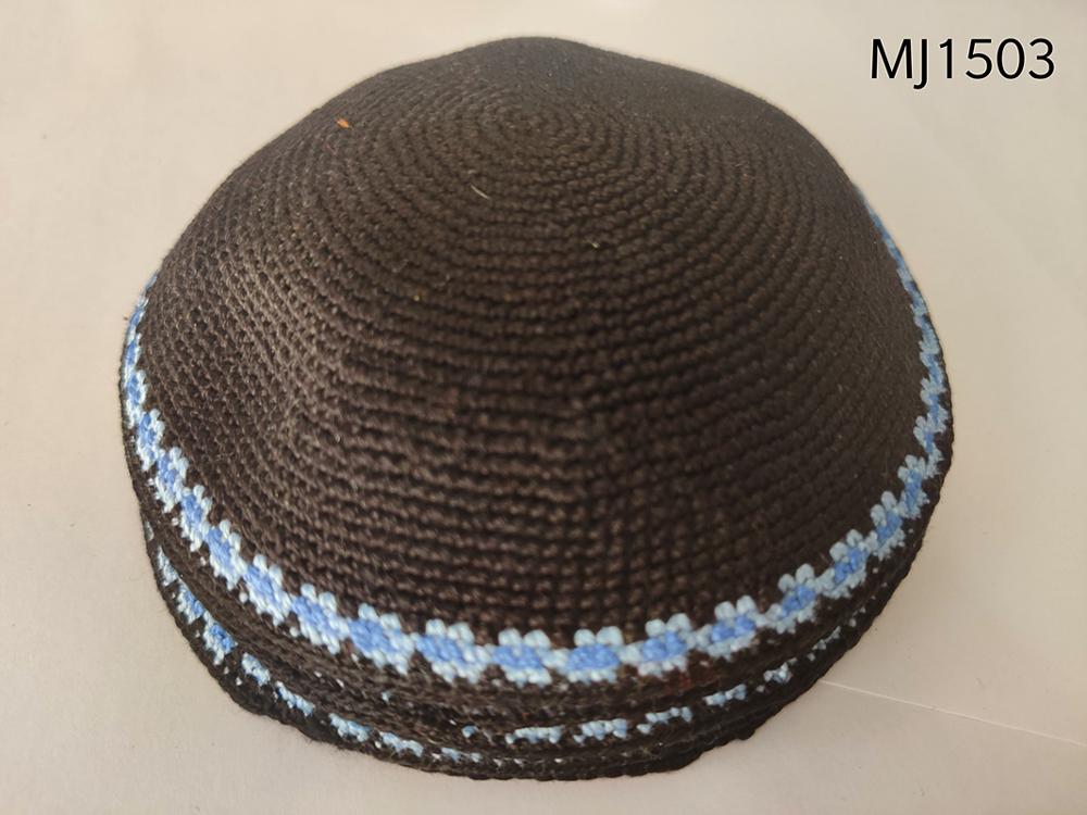 Handmade Kippah knitted hat Jewish articles