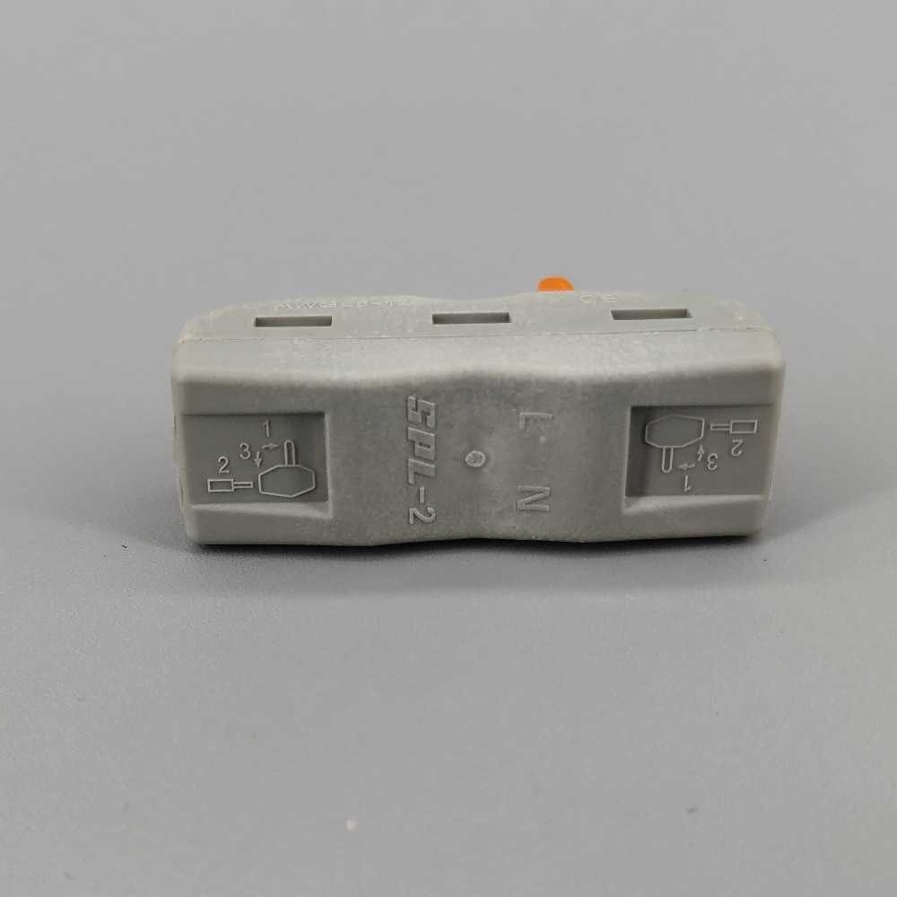 10pcs 2 Pin Universal compact wire wiring connector conductor terminal block with lever Splitter 32A