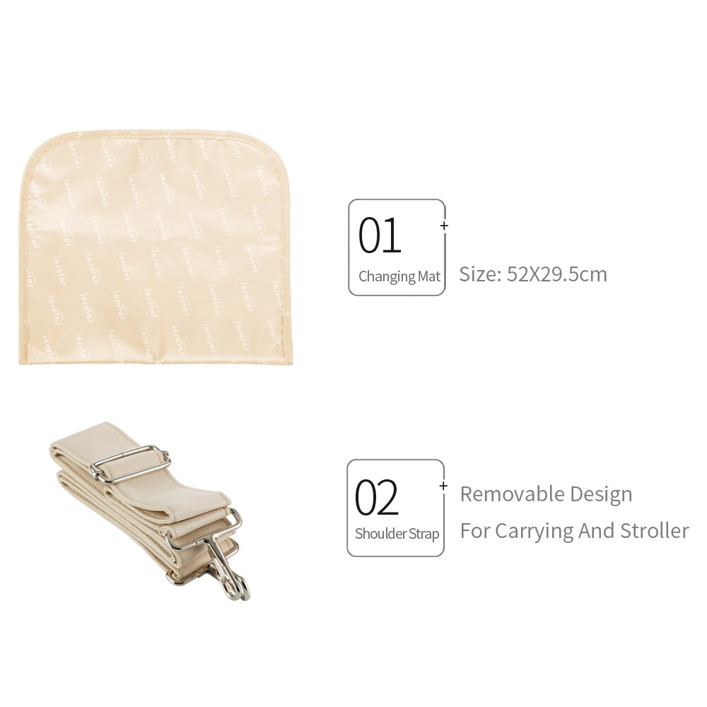 Baby Diaper Bags Maternity Bag Waterproof Messenger Printed Wet Dry Diaper Bag Baby Care Travel Stroller Bags