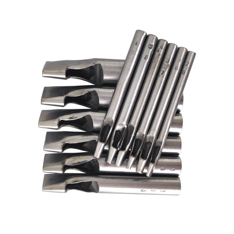 Oval Shape Leather Craft Hole Punch Set Punch Belt Watch Band for Leather Working Punch Strong Durable Tool Ellipse Punch