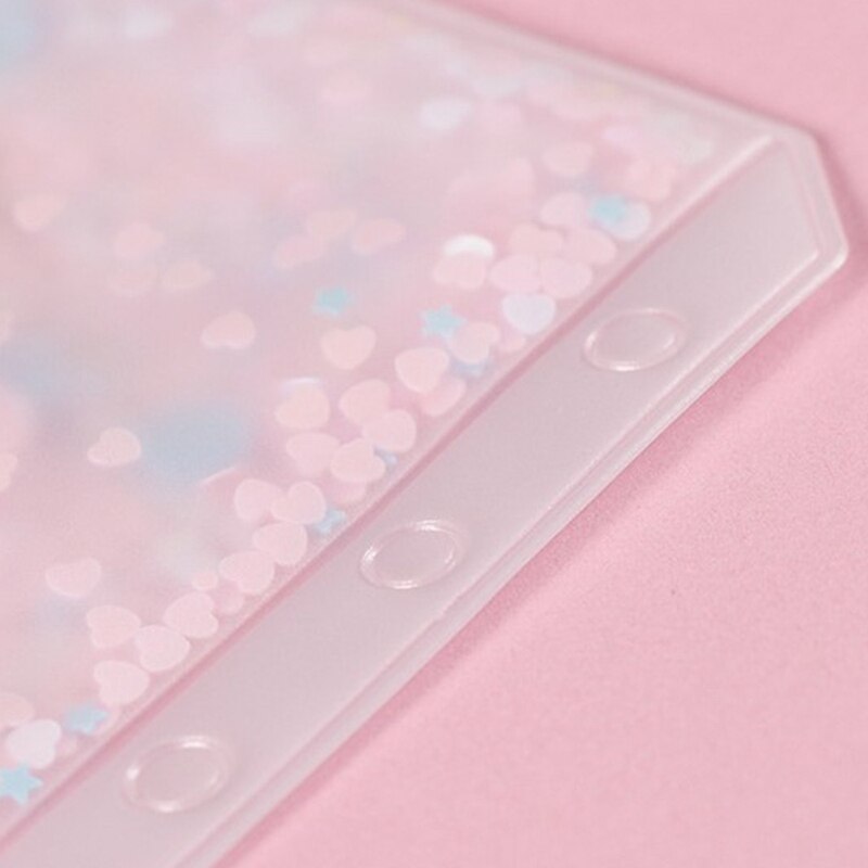 Classeur de format A6, pochette à fermeture éclair, support de sac pour Journal à 6 anneaux, sacs à feuilles larges, 10 pièces