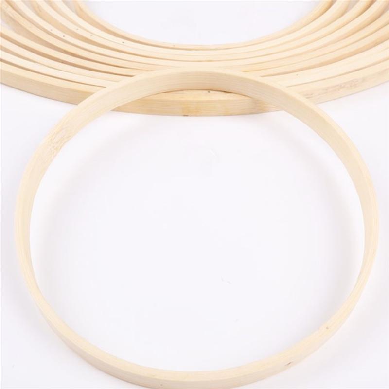 10-26cm aro de bastidor de madera herramienta de aro de bordado circular de bambú para punto de cruz mano DIY arte chino herramienta de costura A35