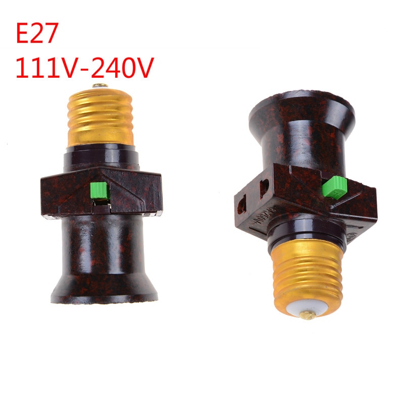 111V- 240V E27 Schroef Lamp Houder Converteren Naar Met Schakelaar Lamp Socket Led Lamp Adapter Verlichting