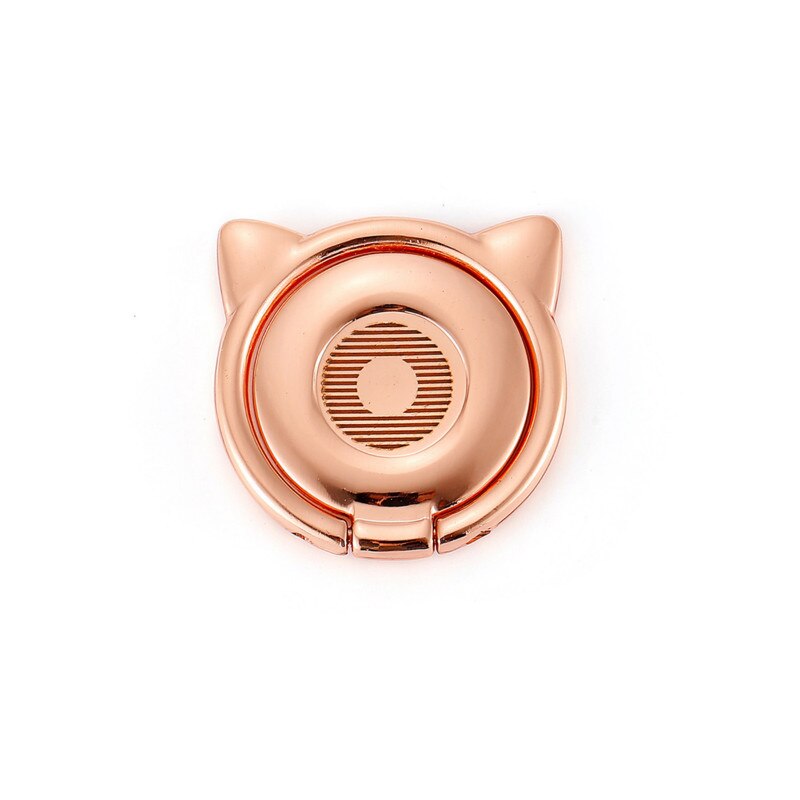 Universal 360 Grad Nette Katze Finger Ring Grip Handy Ständer Halter Halterung Unterstützung Für IPhone Xiaomi Mi10 Huawei Samsung: rose gold